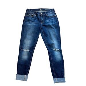7 For All Mankind women's size 26 jeans, distressed